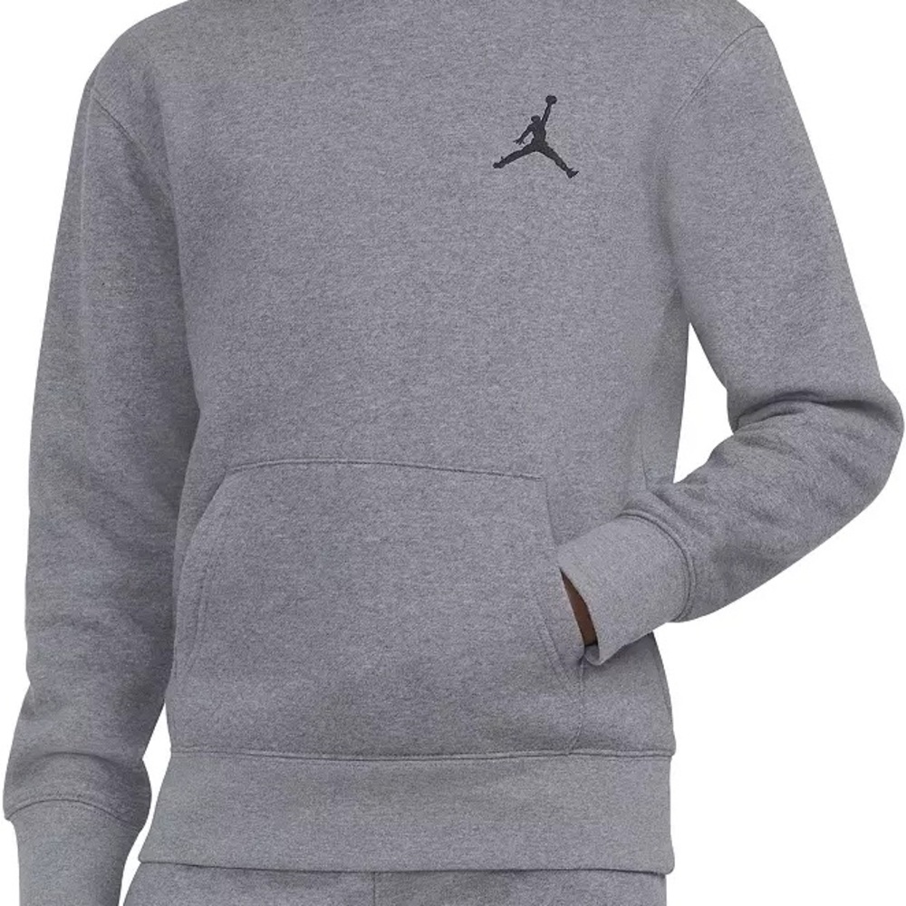 Jordan Gray Hoodie with Logo